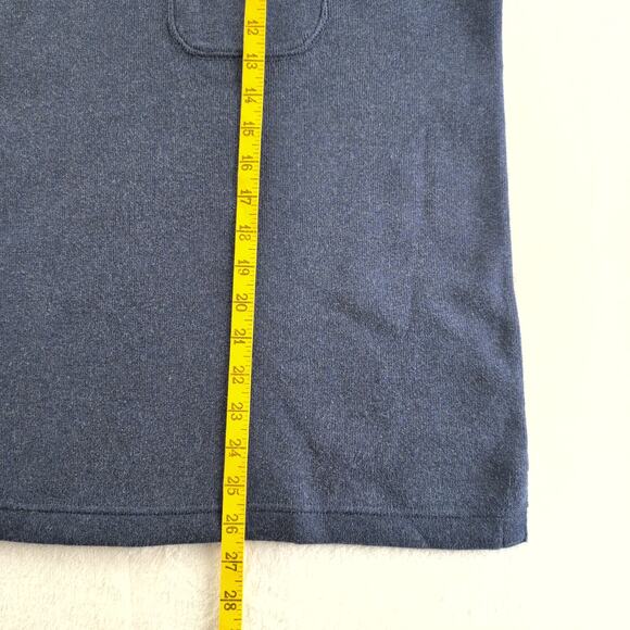 VTG 90's Eddie Bauer Blue V Stitch Heavyweight Ribbed Cotton Men's XL Crewneck - Picture 6 of 7